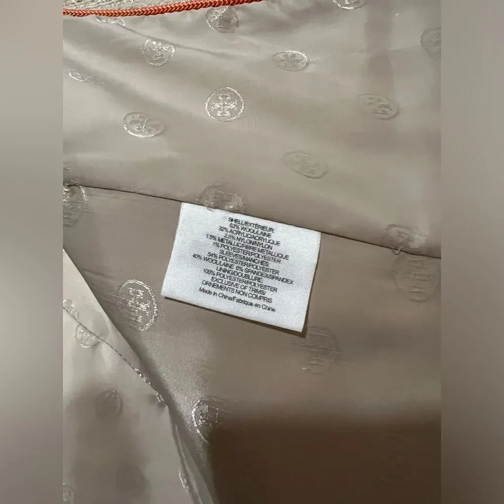 Tory Burch Sairy Bling jacket size 6 NWOT